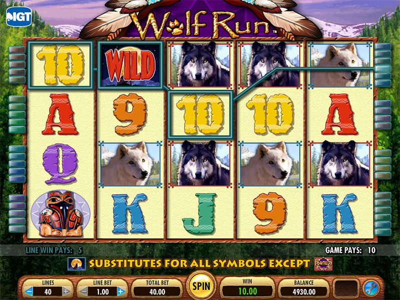 Wolf Run Slot Machine online, free